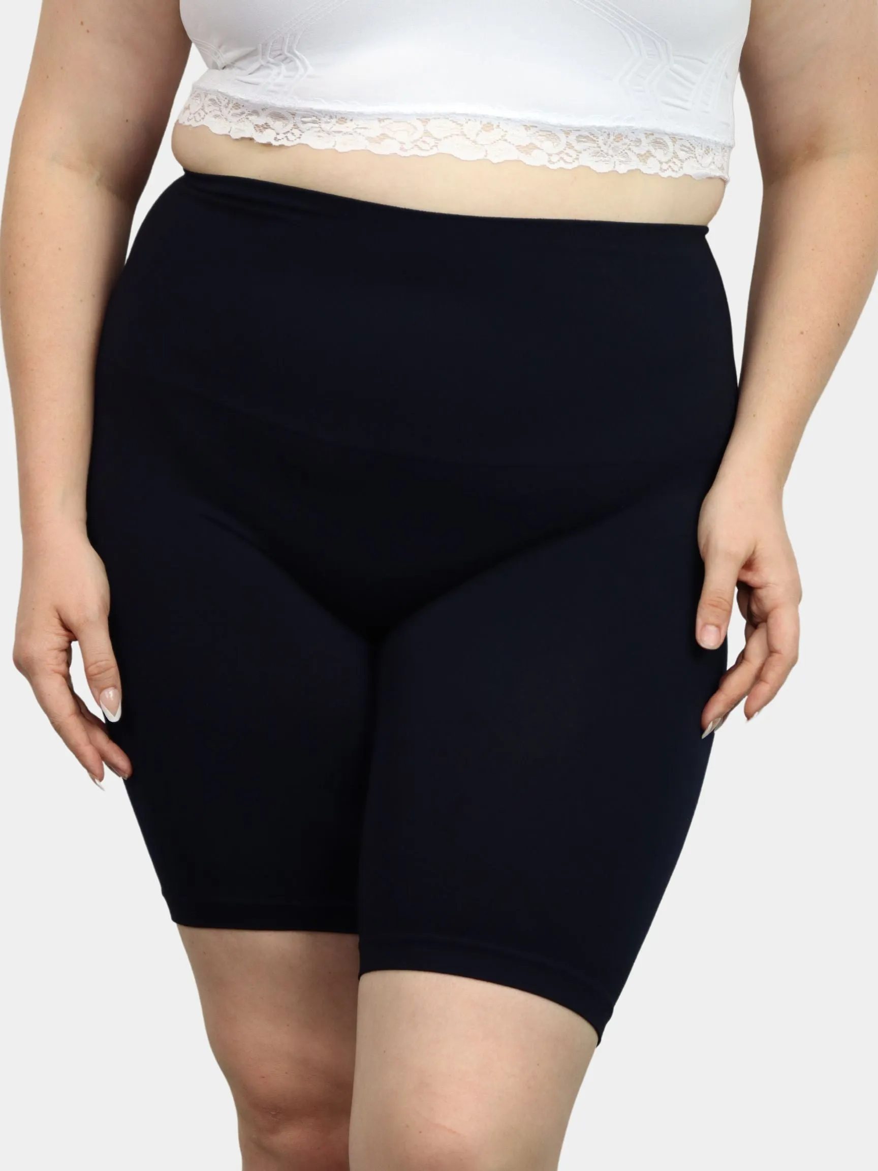 High-Waist Bike Shorts - Curvy Fit