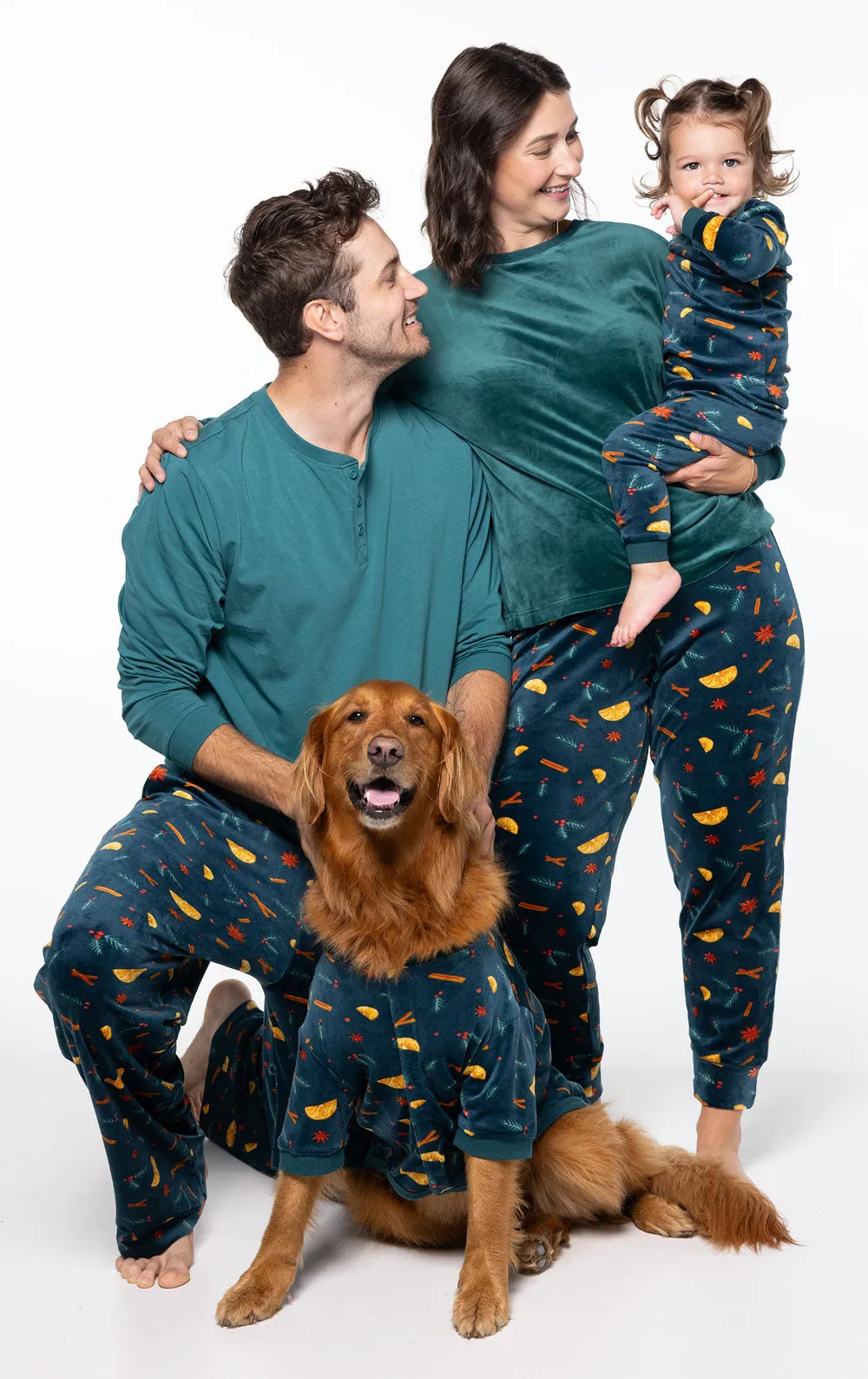 Holiday Garland Matching Family Pajamas