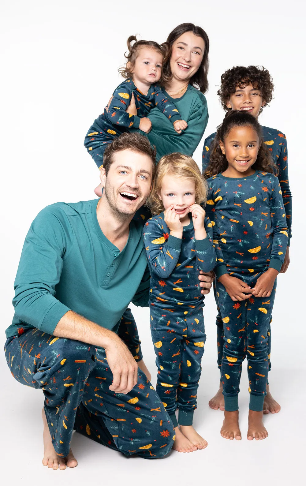 Holiday Garland Matching Family Pajamas