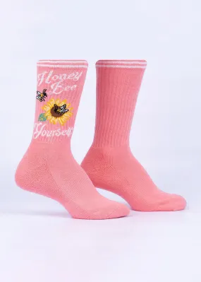 Honey Bee Yourself Athletic Ribbed Women's Socks