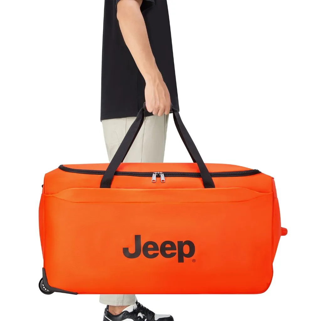 Jeep 83 cm Duel Wheel Lightweight Large Duffle Bag - Orange