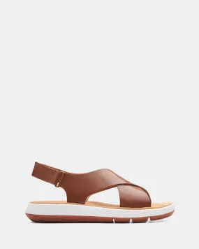 Jemsa Cross Dark Tan Leather