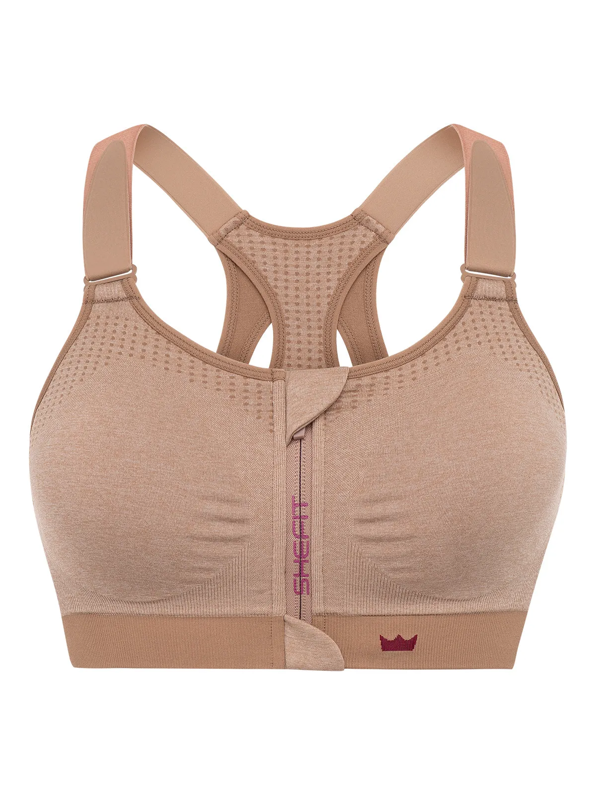 Low Impact Sports Bra - Heathered Tan