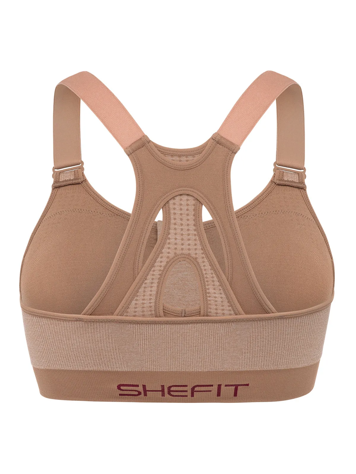 Low Impact Sports Bra - Heathered Tan