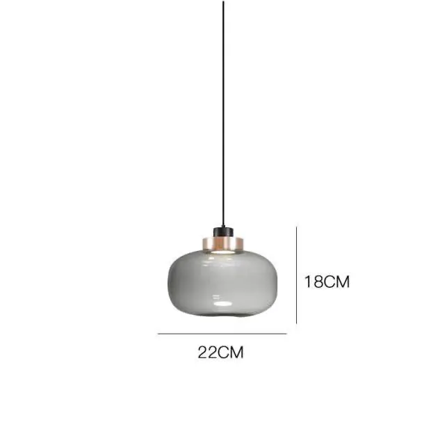 Mars Retro Modern Glass Pendant Light