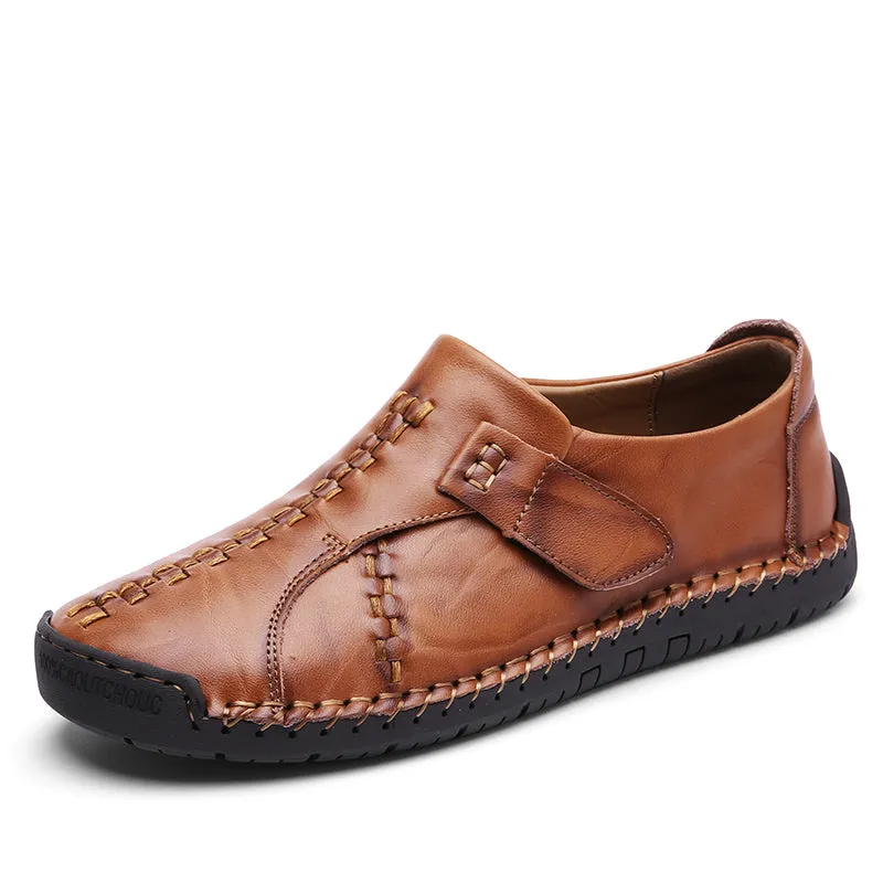 Men's Flat Casual Leather Driving Loafers -7808