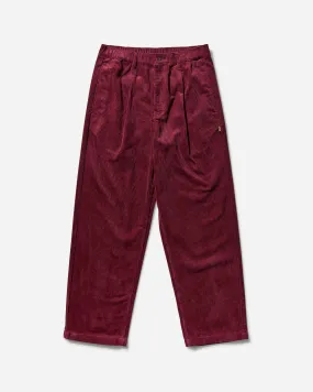 Men's IRAK NYC Corduroy Pants Dark Burgundy