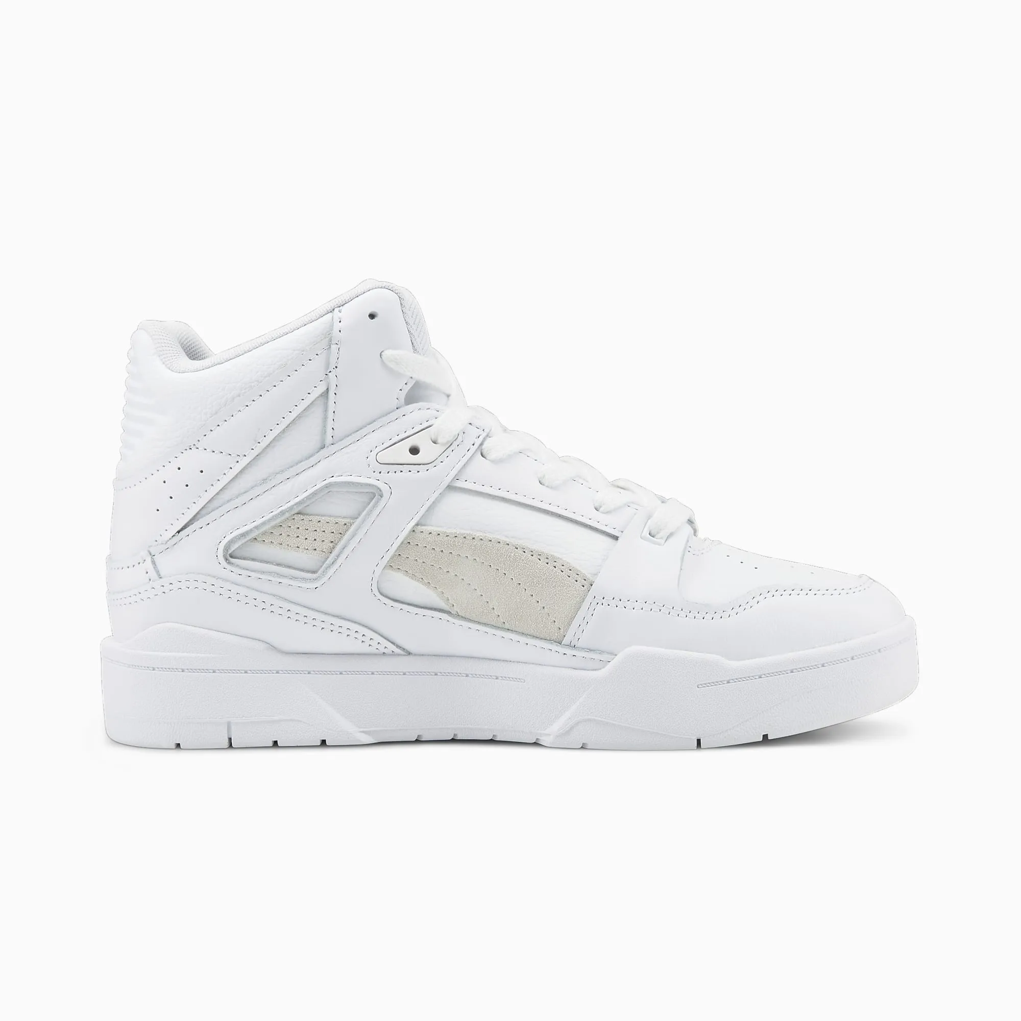 Mens Slipstream Hi Leather Sneakers - Puma White