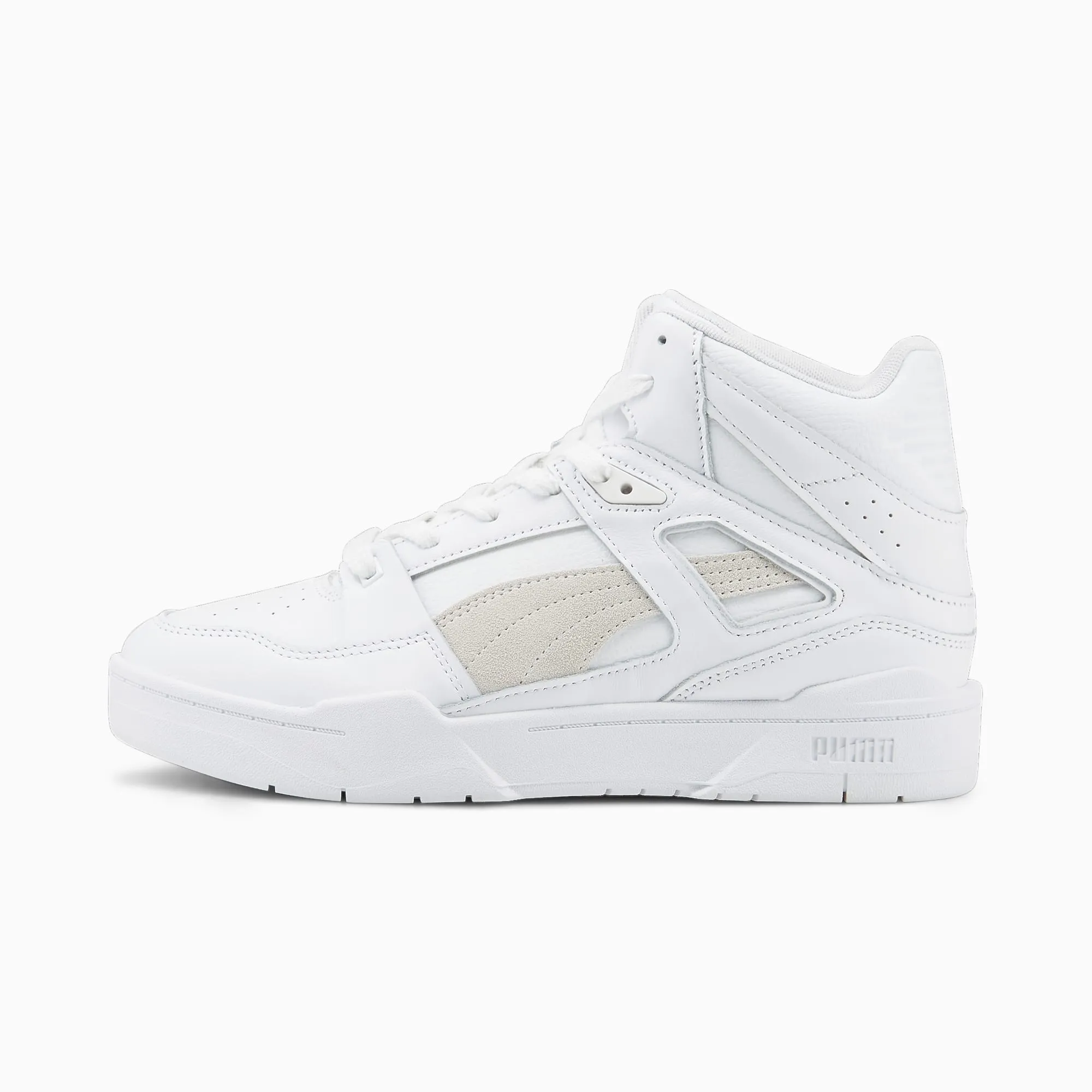 Mens Slipstream Hi Leather Sneakers - Puma White