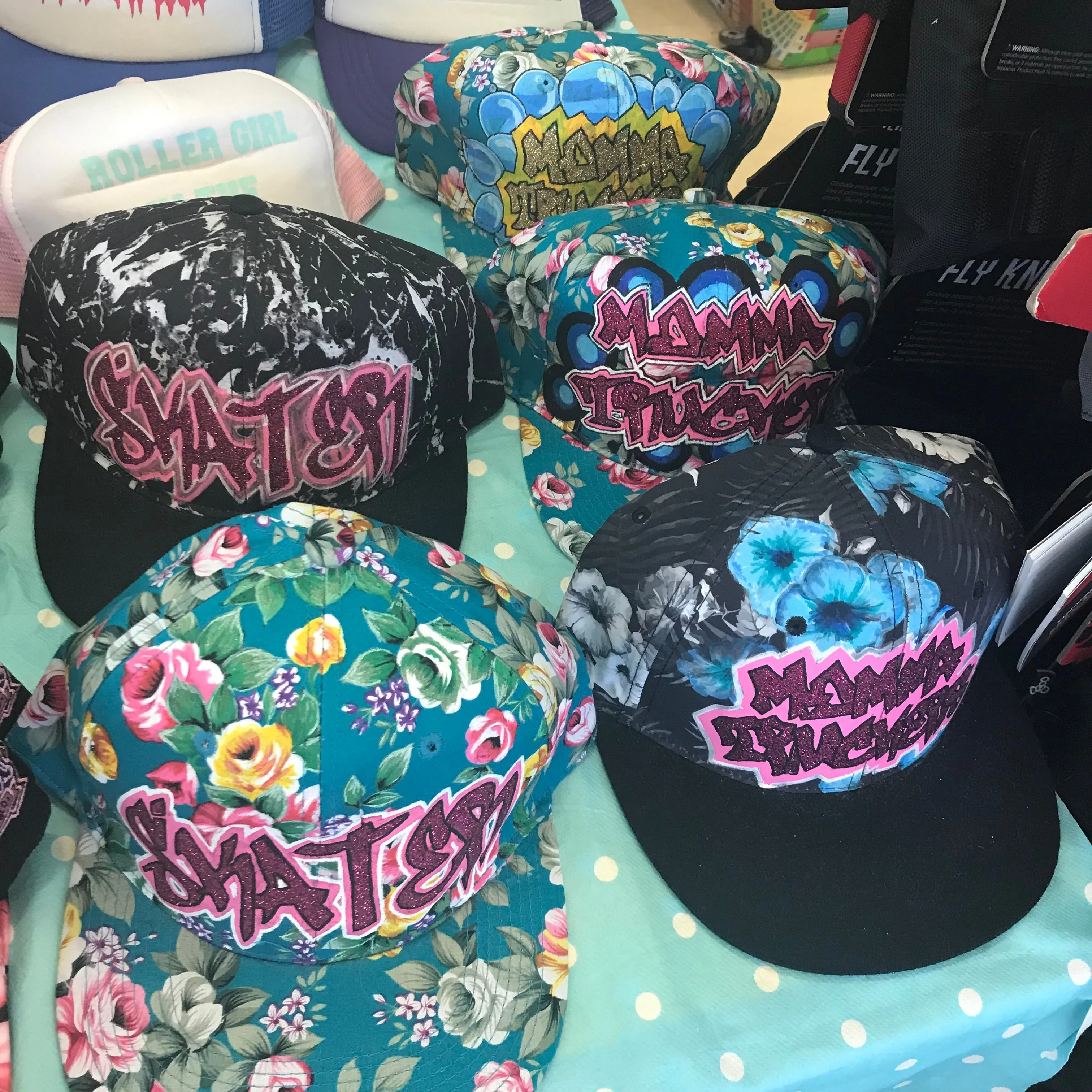 Momma Trucker Graffiti Trucker Hats