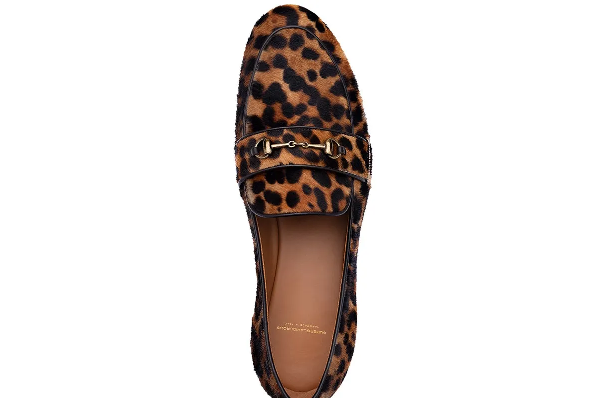 MORRIS PONY LEOPARD SLIPPERS