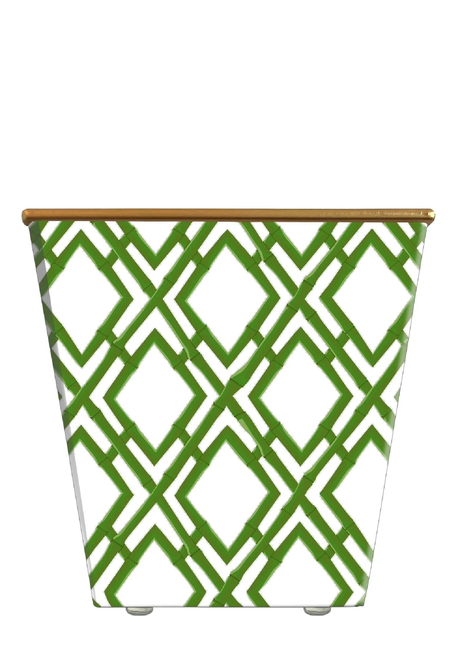 ORANGE & CLOVE CACHEPOT CANDLE - GREEN BAMBOO TRELLIS