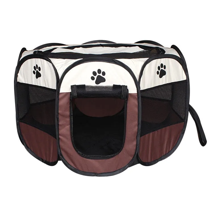 Pet Playpen Cat/Dog Tent  Octagonal Cage Kennel