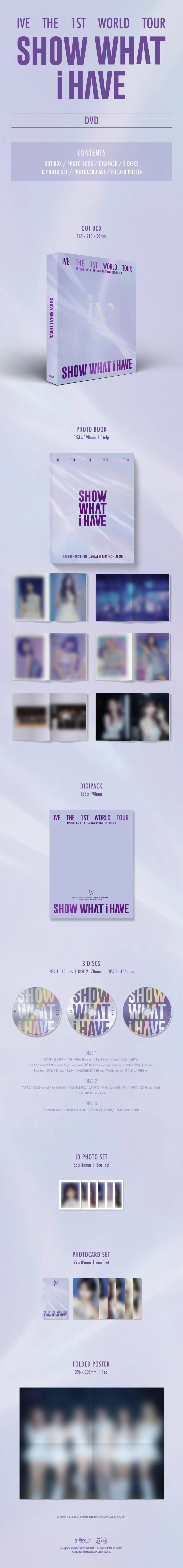 (PRE-ORDER) IVE - [SHOW WHAT I HAVE] THE 1ST WORLD TOUR DVD