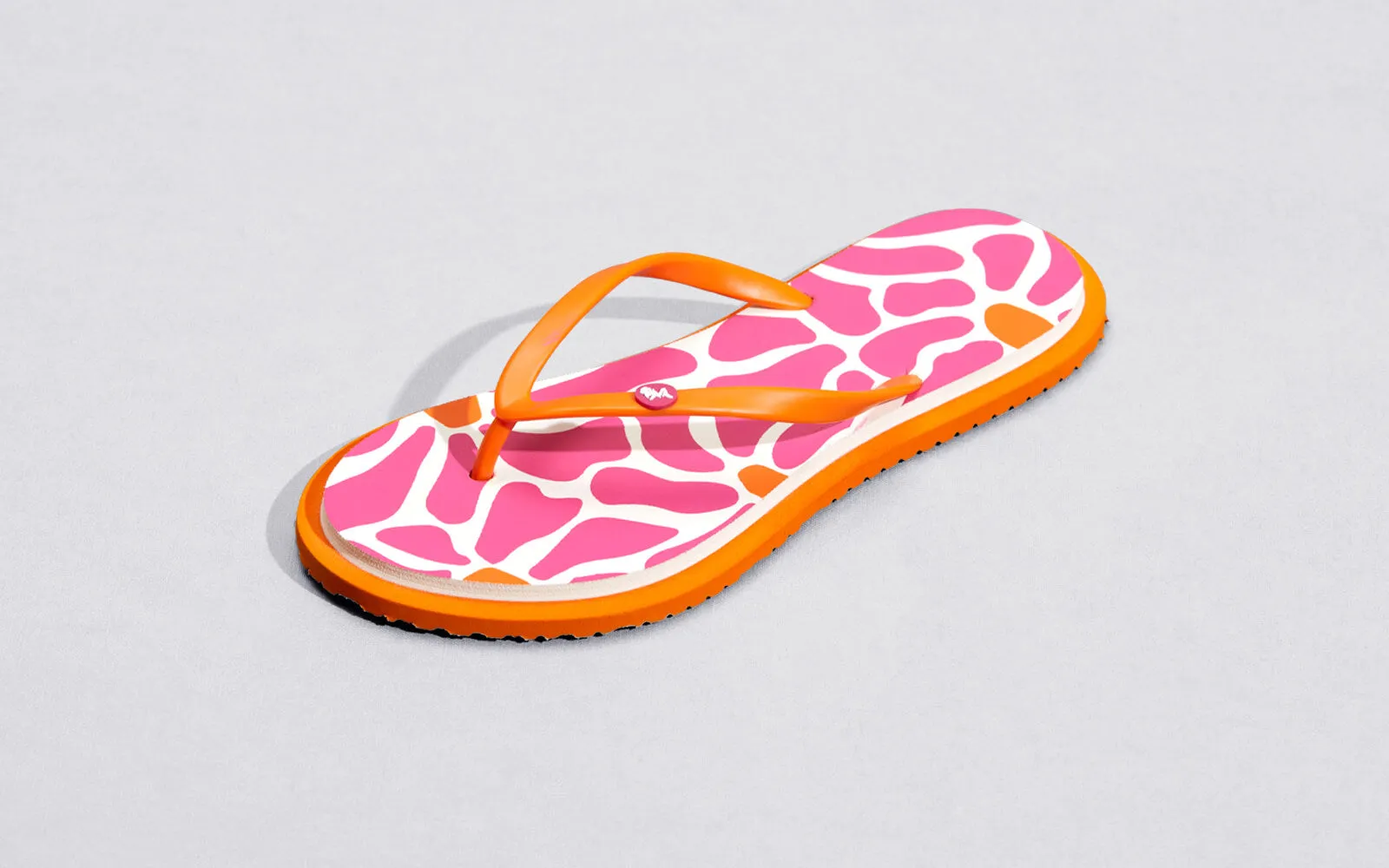 Printed Flip Flops : Pink