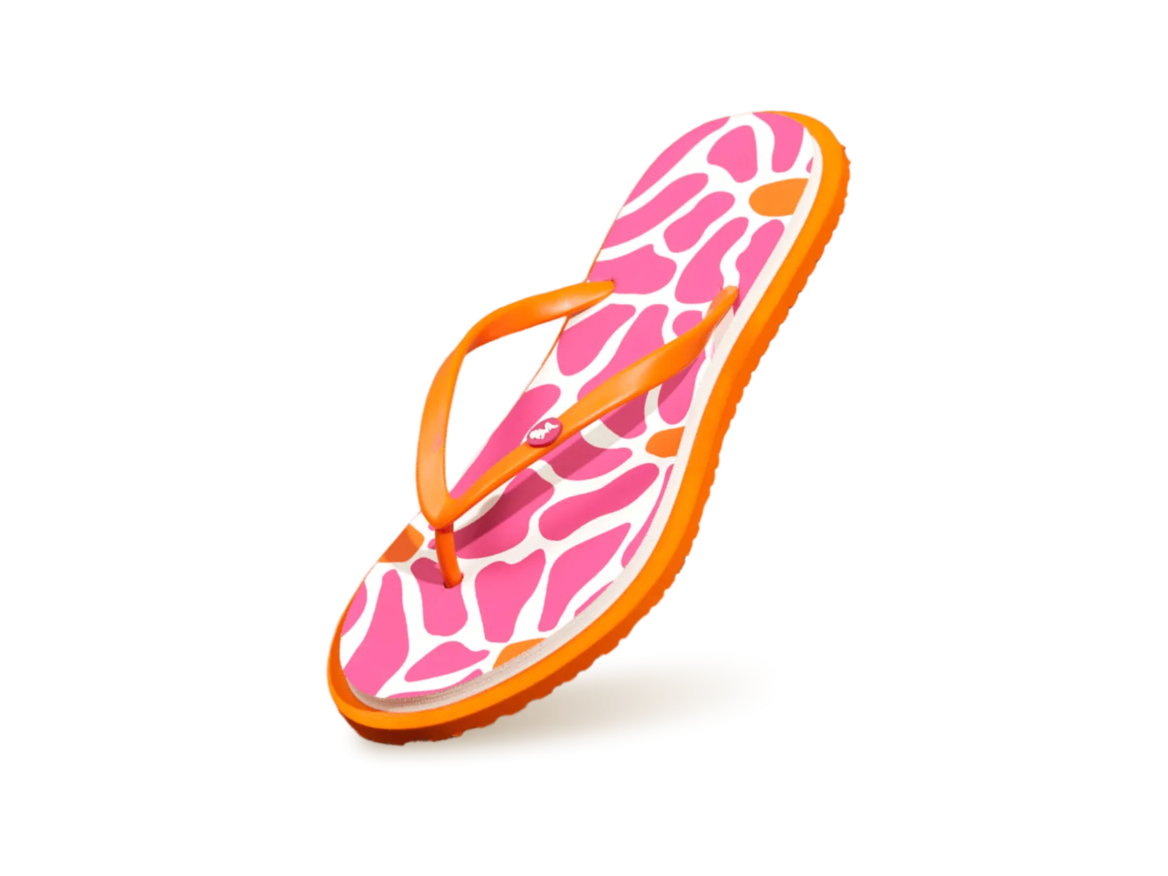 Printed Flip Flops : Pink