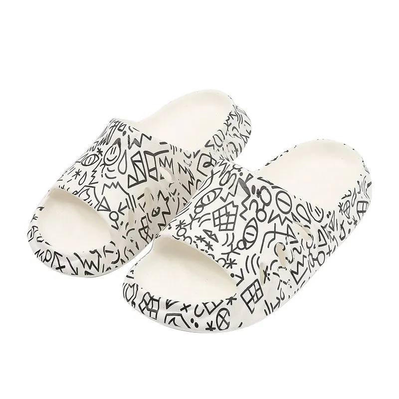 Printed Slide Slippers