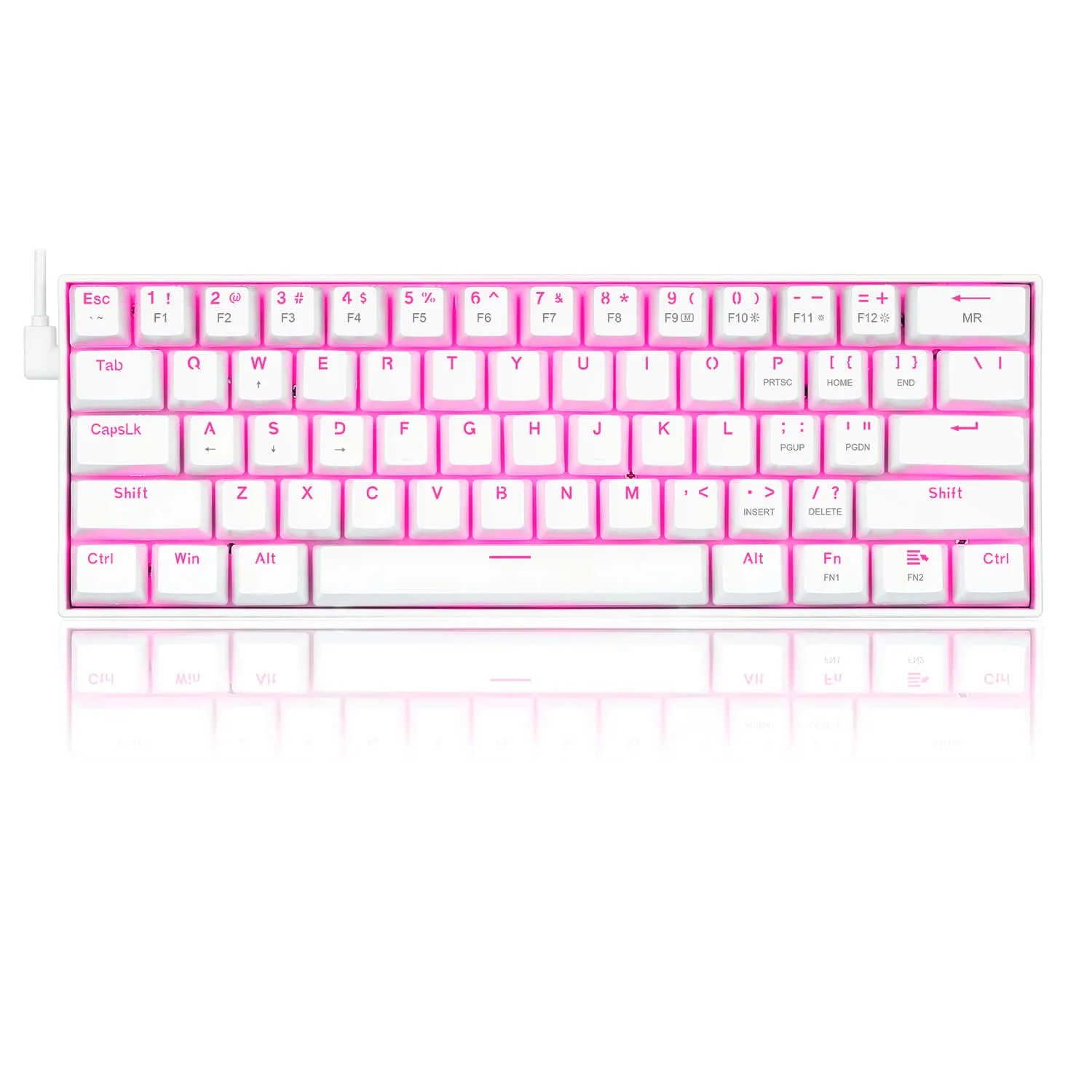 Redragon K630 White 60% Keyboard