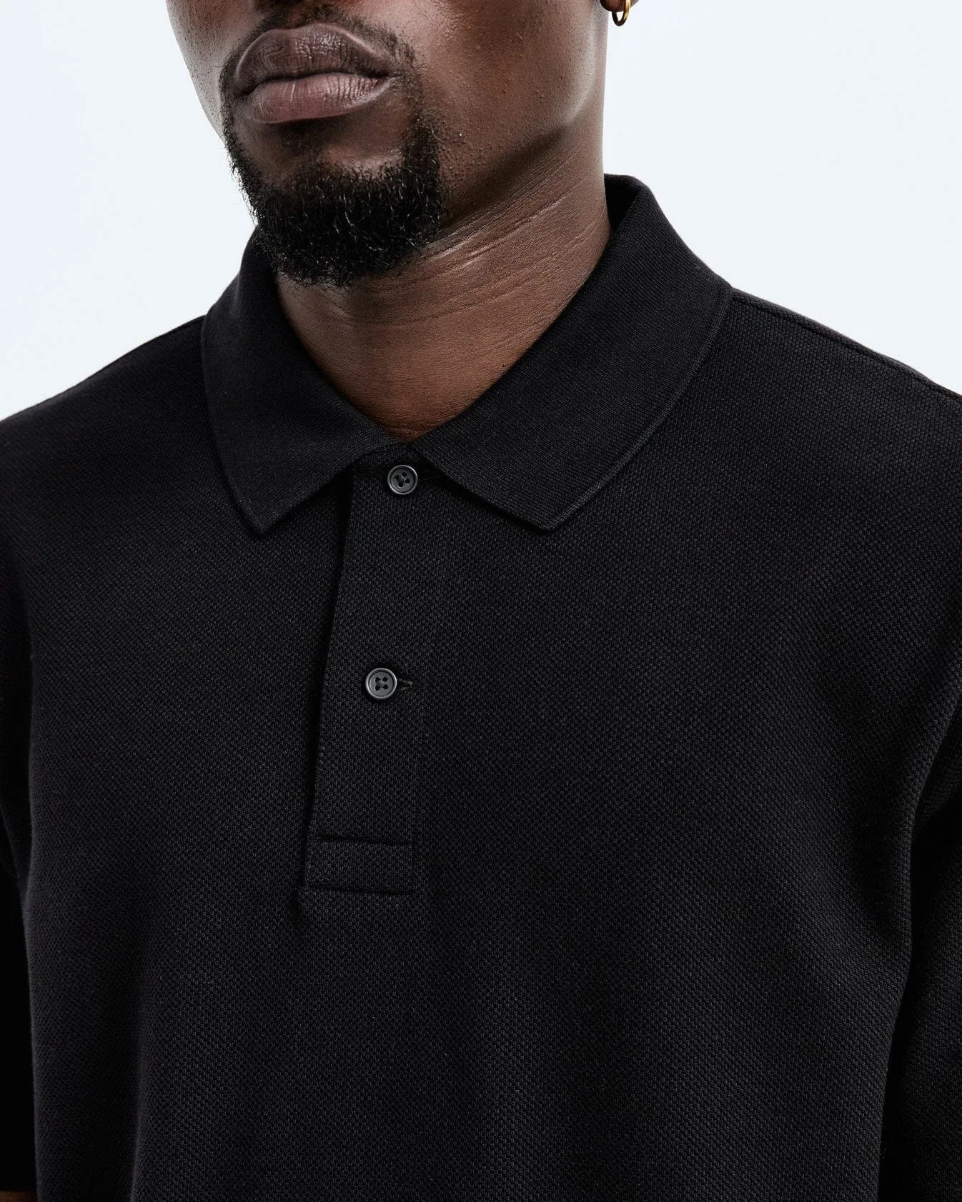 Reigning Champ Athletic Pique Academy Polo