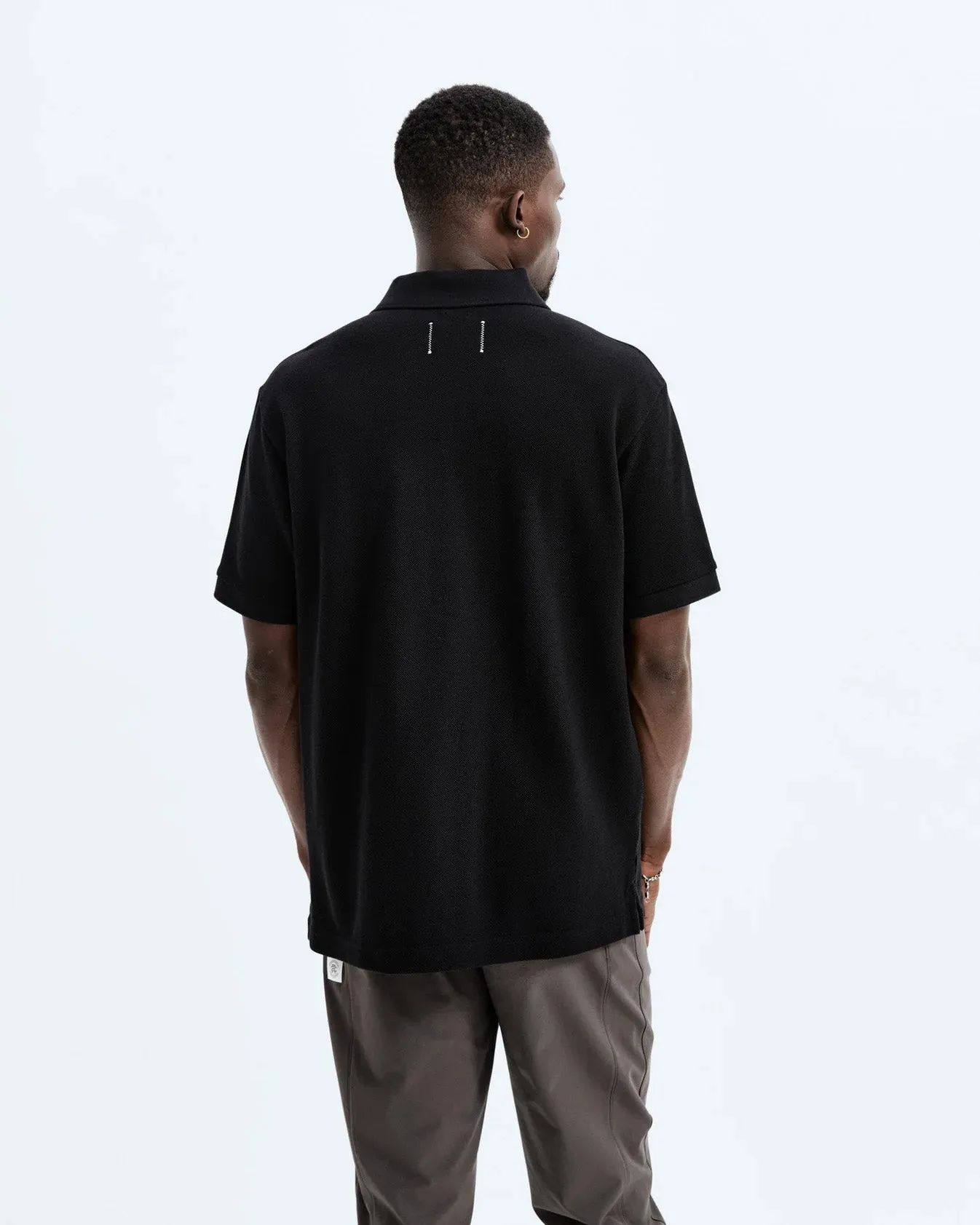 Reigning Champ Athletic Pique Academy Polo