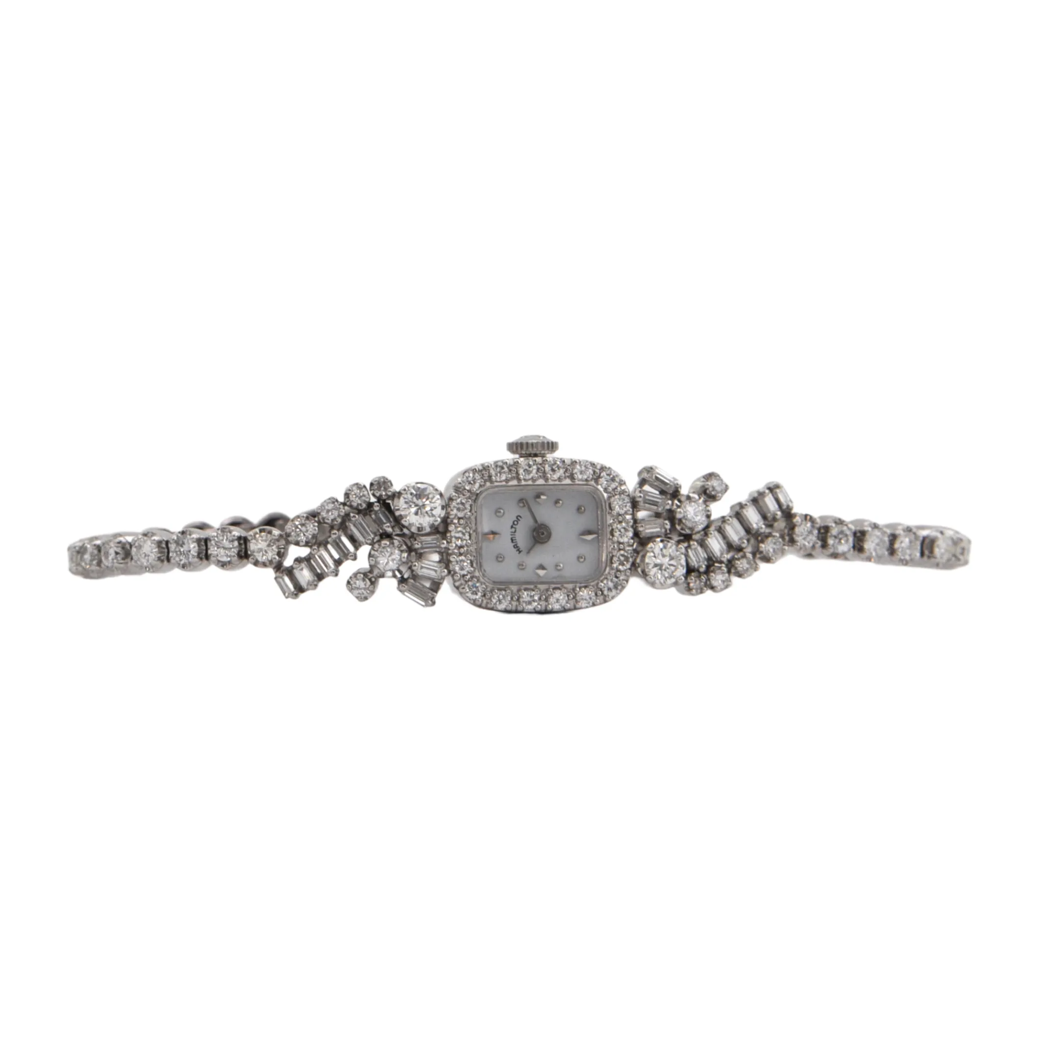 Retro Diamond Bracelet Dinner Watch (C.1940)