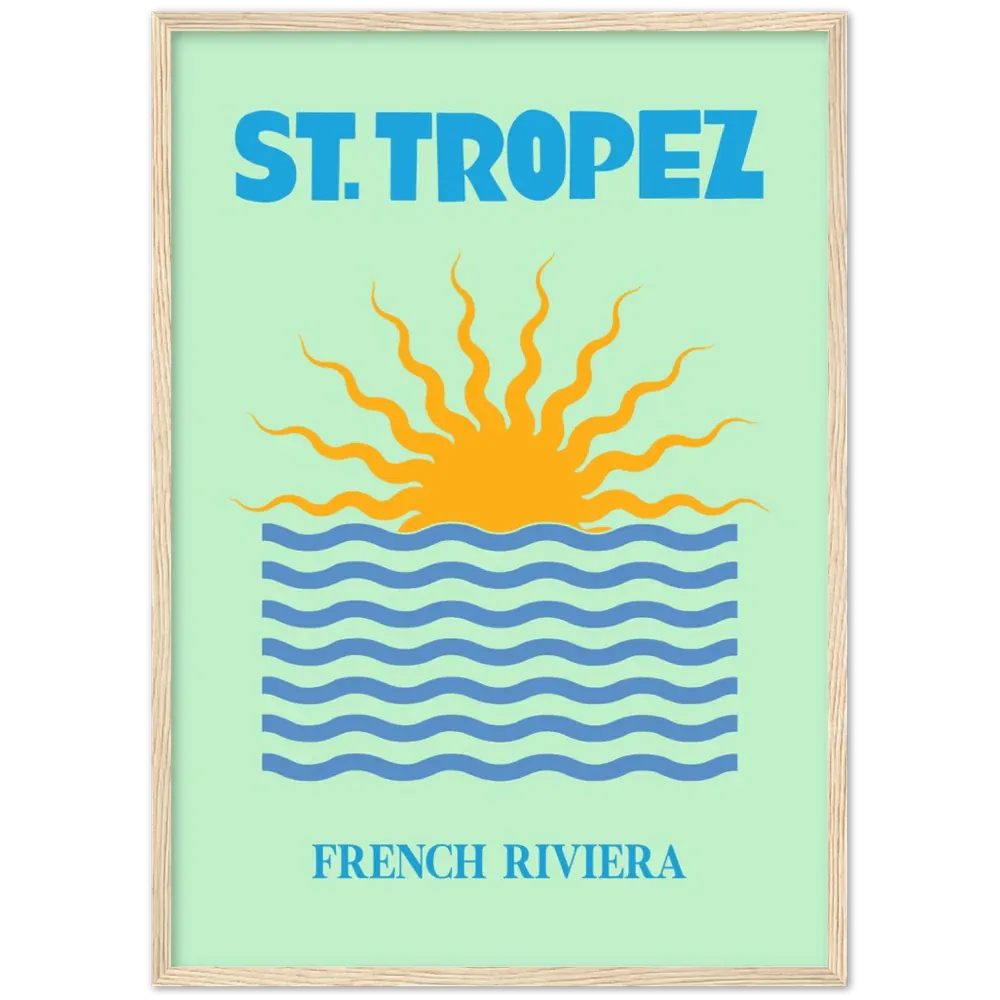 Saint-Tropez Retro Wall Art