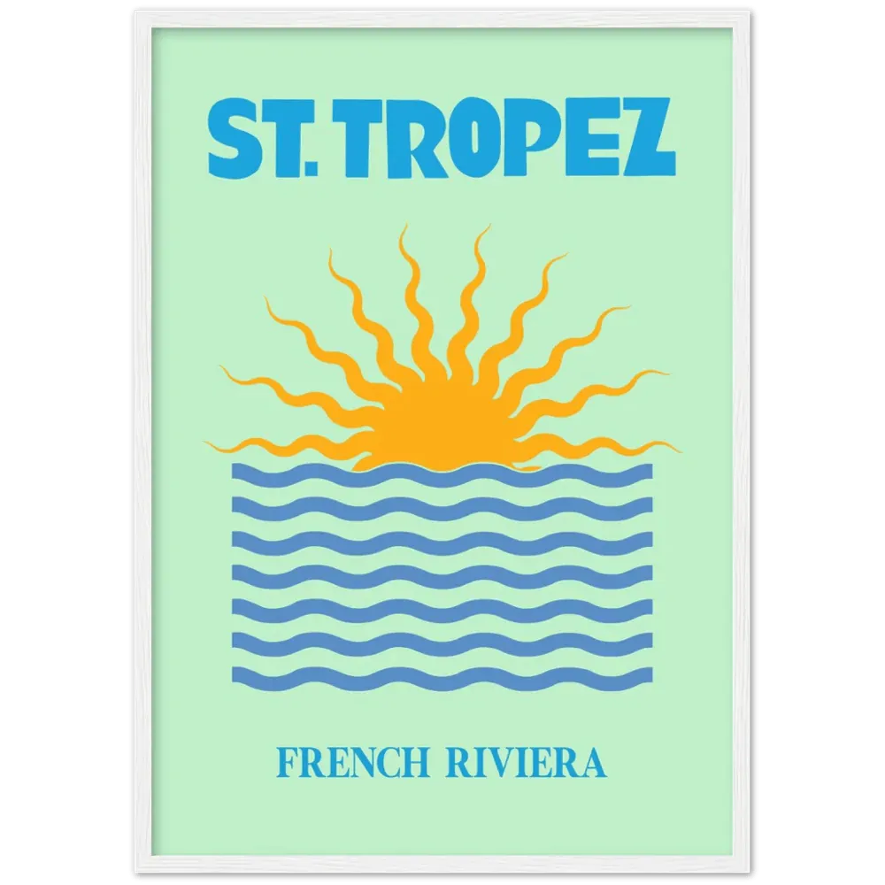 Saint-Tropez Retro Wall Art