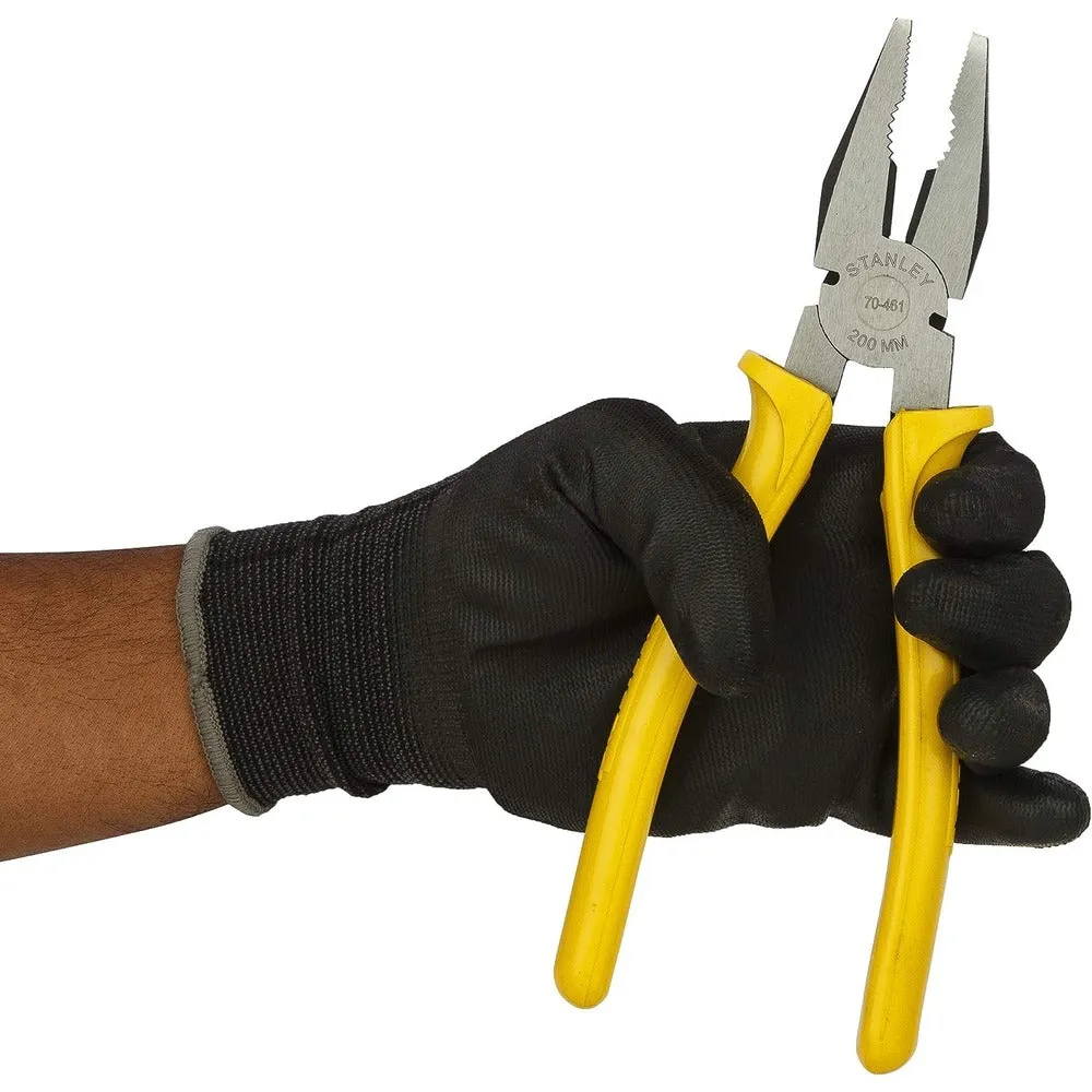 Stanley 70-46 Combination Plier 8 Inch Single Color Sleeve Yellow And Black