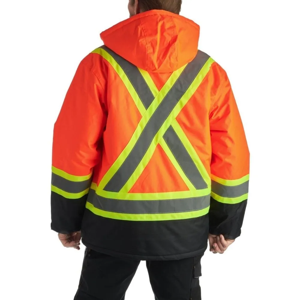 Terra Hi-VIS Lined Winter Safety Parka 116504 - Orange