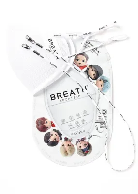 TinyTan Breath Sports 2.0 Mask Pack in White