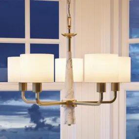 UHP2631 Cosmopolitan Chandelier, 21-1/2"H x 27"W, Palladian Gold Finish, Oxford Collection