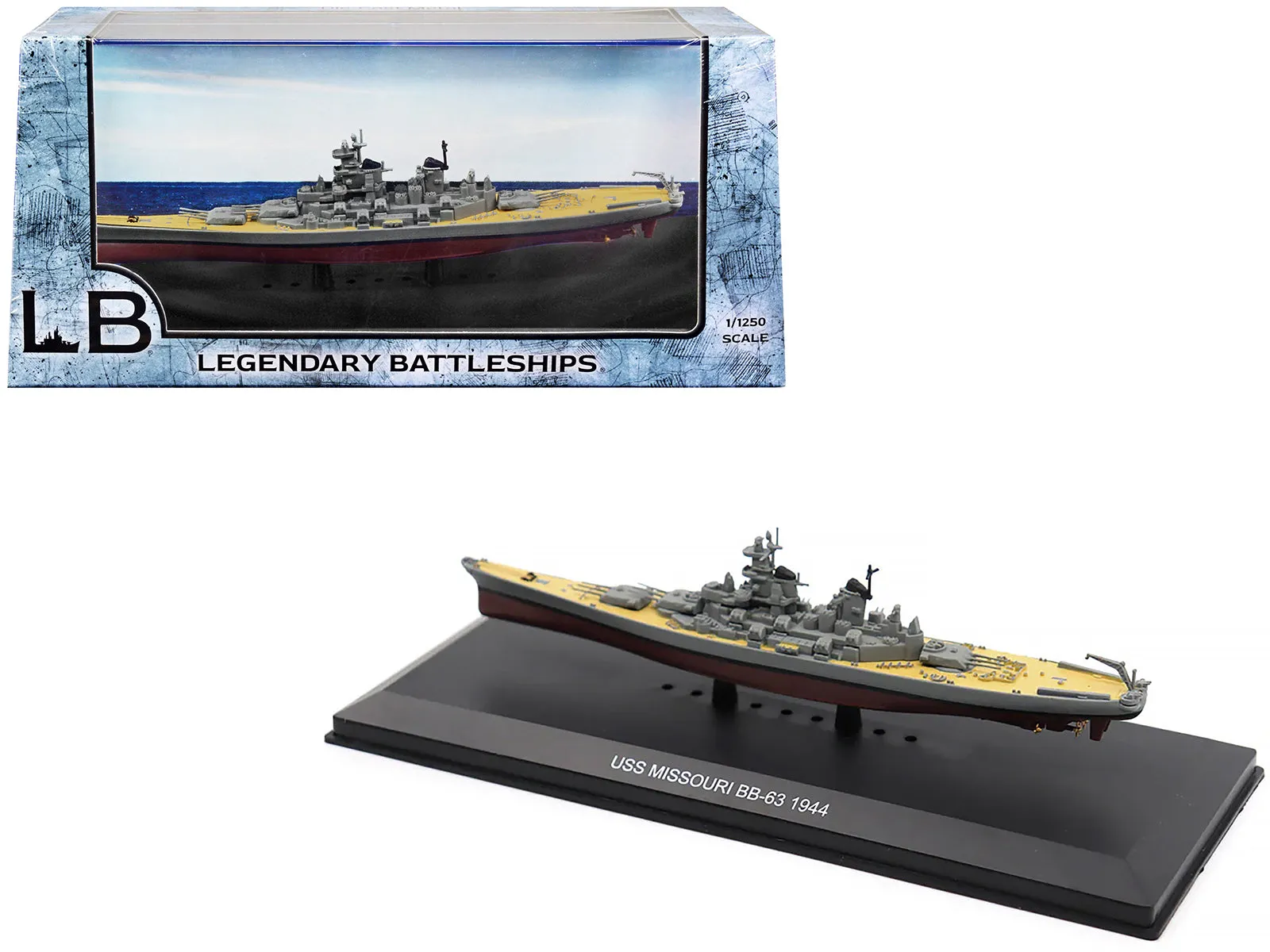 USS Missouri BB-63 Battleship (1944) 1/1250 Diecast Model by Legendary Battleships