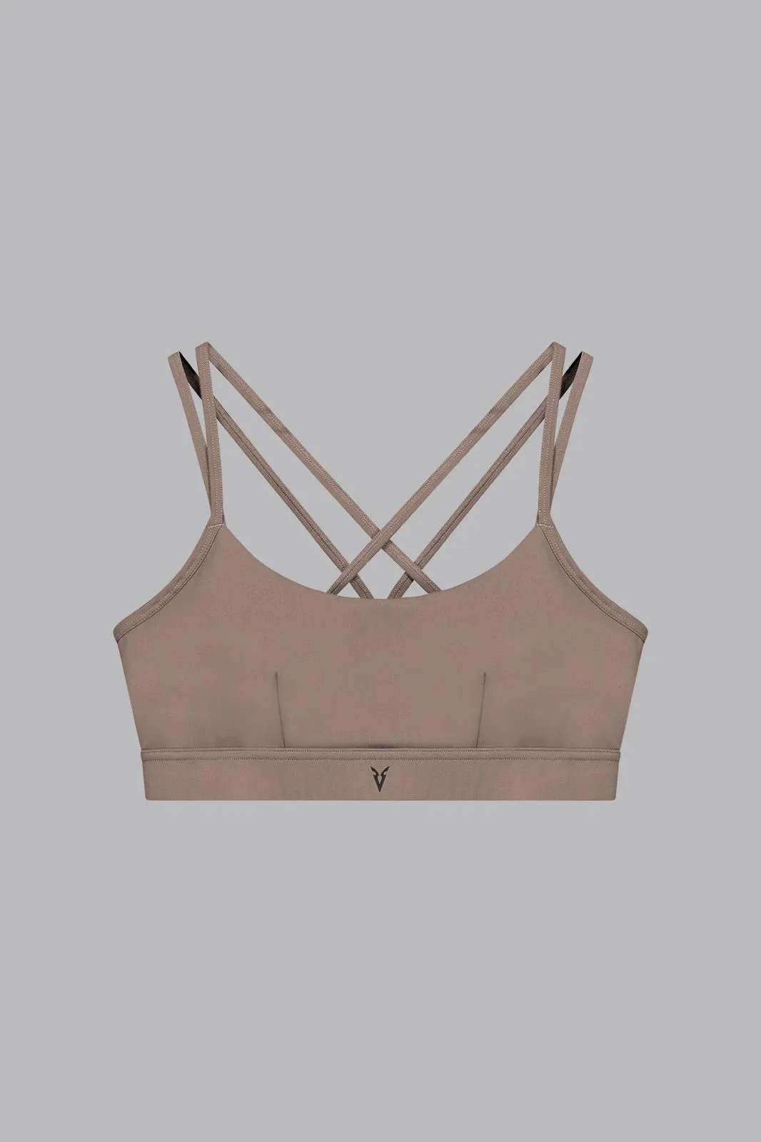 V_SCULPT® STRAPPY SPORTS BRA - Tan