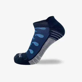 Whales Running Socks (No Show)